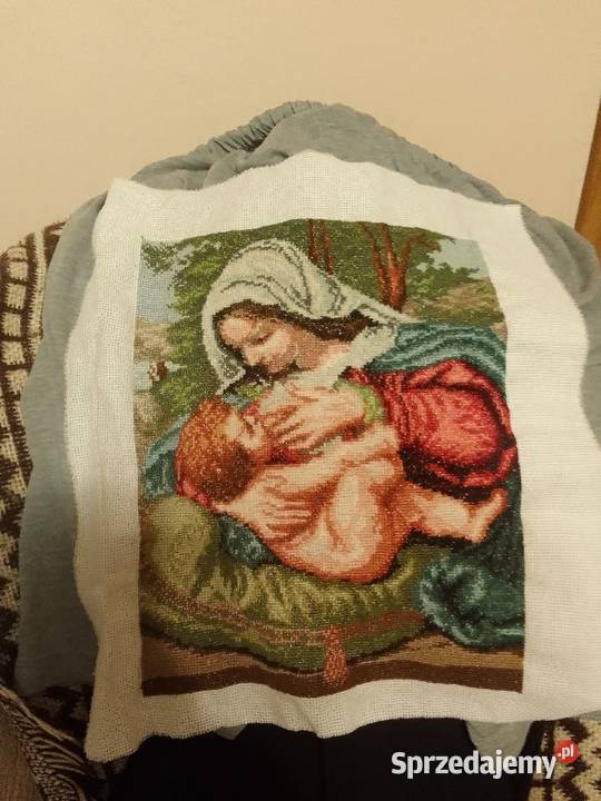 Obraz haftowany krzyżykowo świętokrzyskie Ostrowiec Świętokrzyski