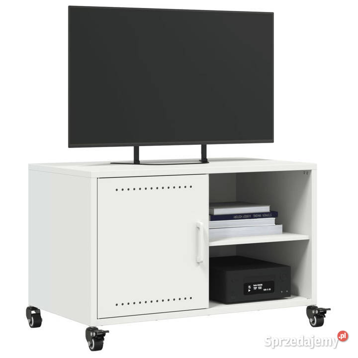 Szafka RTV biała 68x39x435 stal WM846673 RTV Warszawa