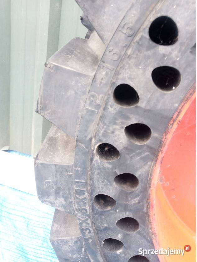 Koło Opona Pełna 12 R 165 165 Bobcat 33x6x11 nieuszkodzony Szprotawa