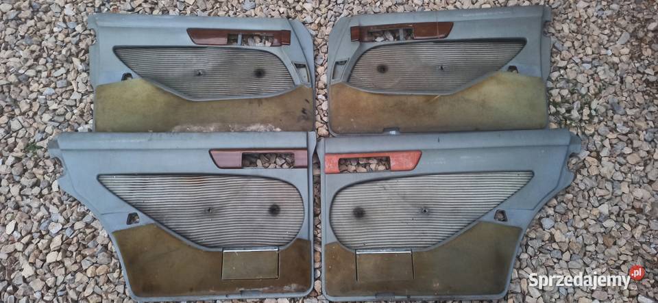 Mercedes W126 boczki tapicerki drzwi z drewnem osobowe Tapicerki samochodowe Konopiska