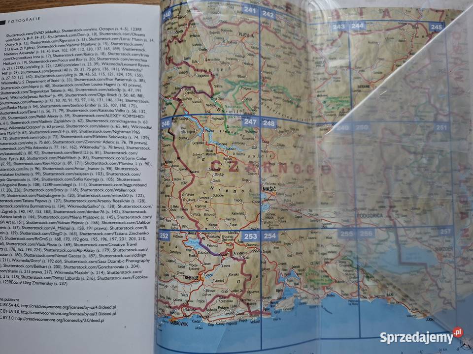 Czarnogóra 3 w 1 mapa miękka z obwolutą Kraków