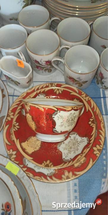 Przepiękna filiżanka z talerzykiem Syg Import Gdańsk