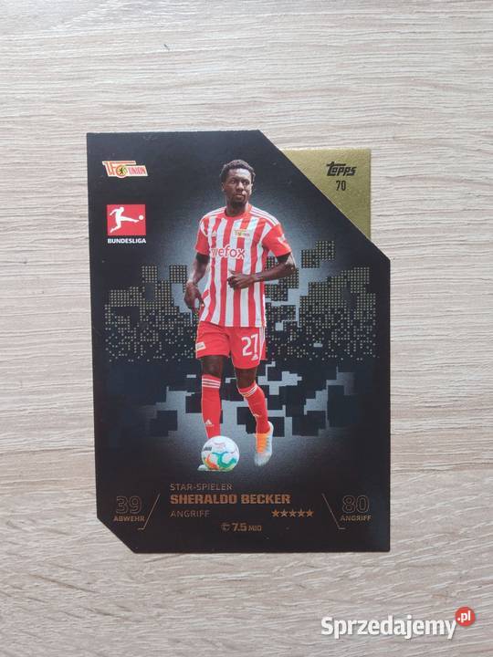 Karta piłkarska Sheraldo Becker Star Spieler Chrzanów