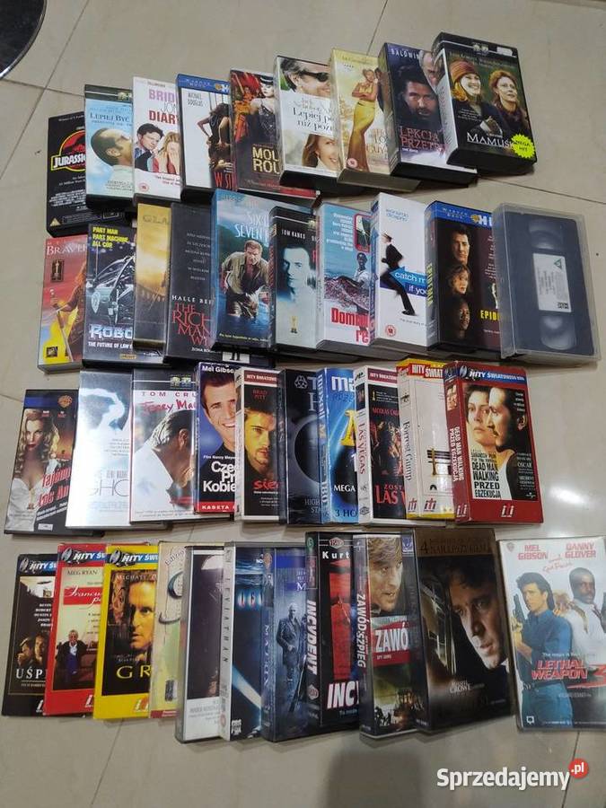 Zestaw kaset VHS część kolekcji Filmy Kraków