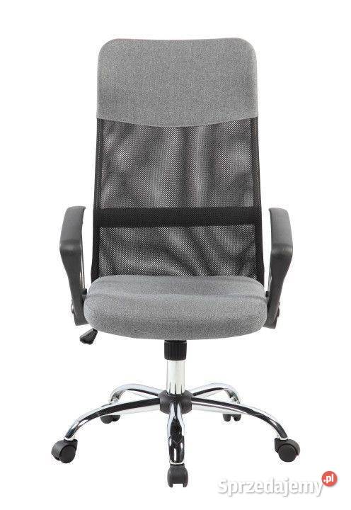 Fotel obrotowy biurowy chromowane nogi wysokie Bielsk Podlaski sprzedam