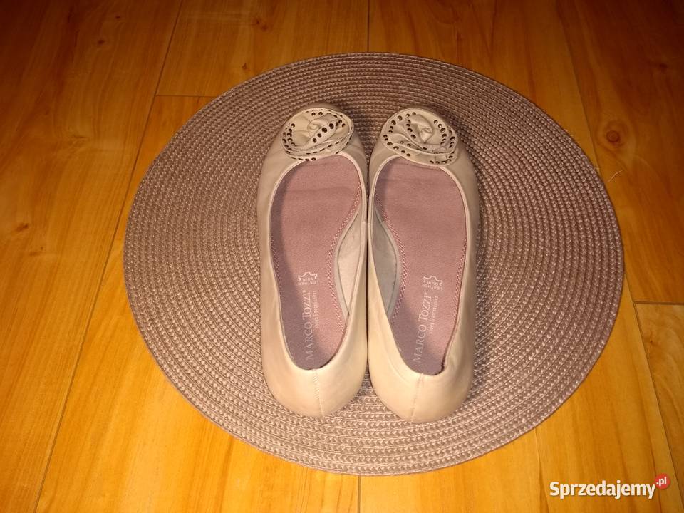 Baleriny skórzane Marco Tozzi Gorzów Wielkopolski