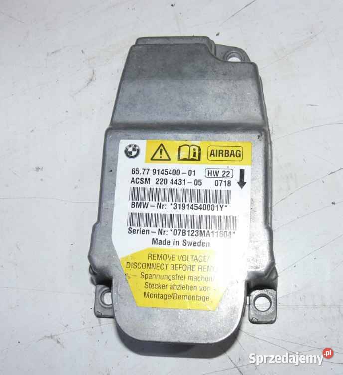 SENSOR PODUSZEK AIRBAG 9145400 BMW 5 E60 E61 Wielkie Drogi sprzedam