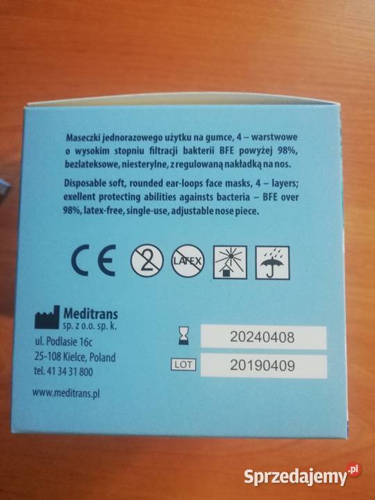 Maseczki ochronne 4 warstwowe sprzedam