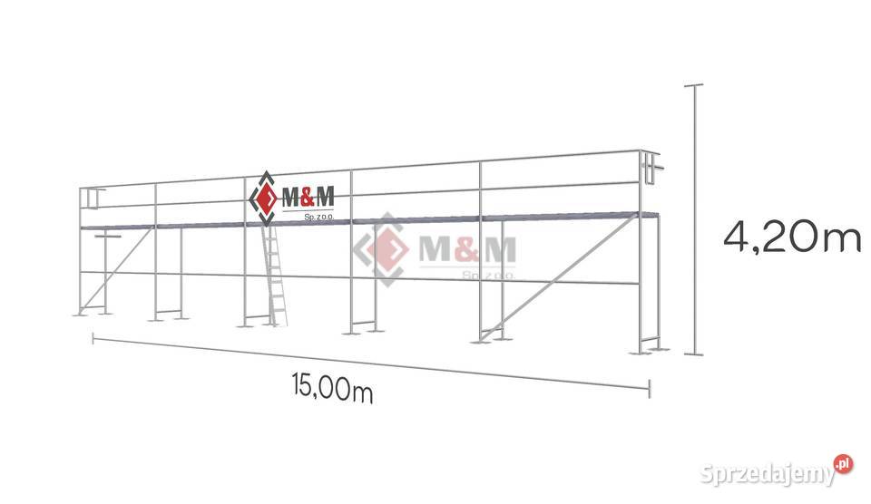Zestaw 63 m2 Rusztowanie 15x42m Ramy stalowe 2m Stare Siołkowice