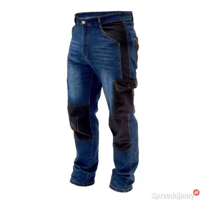 SPODNIE JEANS DŻINSY ROBOCZE SPODNIE Z DENIMU Opalenica
