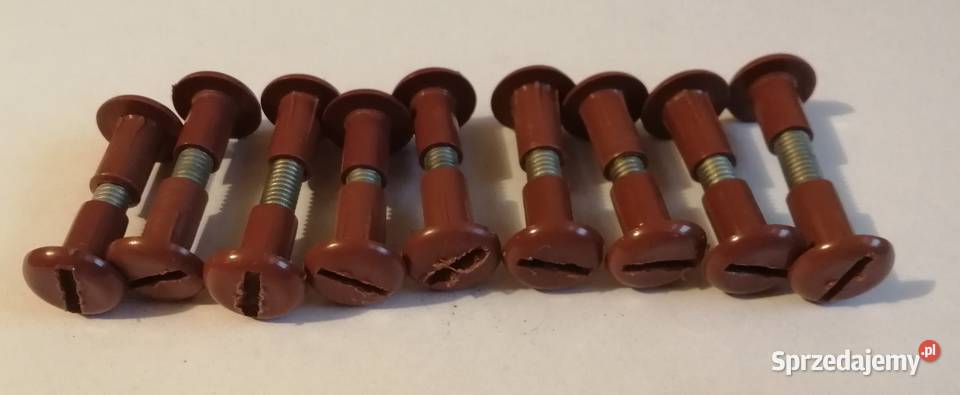 Złącze meblowe śrubowe brązowe 8x40mm 9 meblowe Czeladź