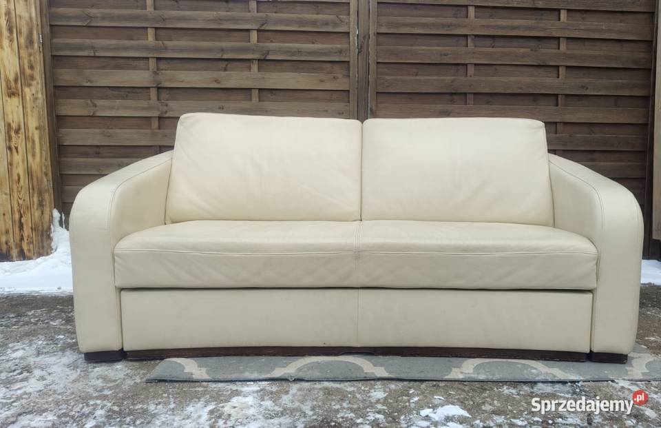 Kanapa KLER z funkcją spania skóra naturalna Warszawa