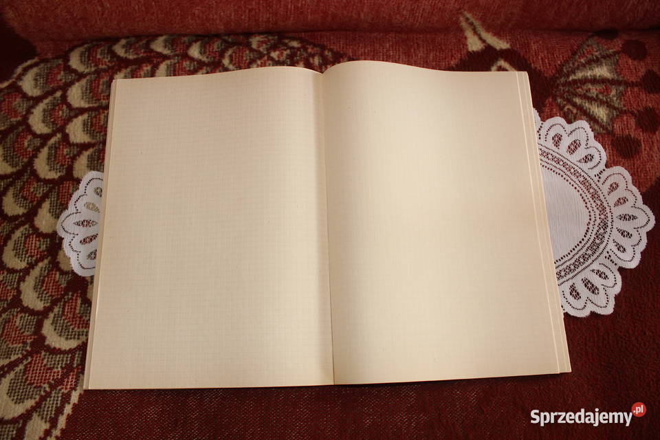 Książka kancelaryjna w kratkę PRL Chorzów