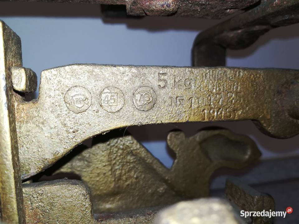 Stara waga szalkowa IDEAL LUBLIN SMOKI 1945 lubelskie