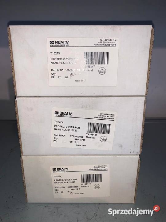 Brady Protect cover 15x27 non adhesive x3 pack x Warszawa