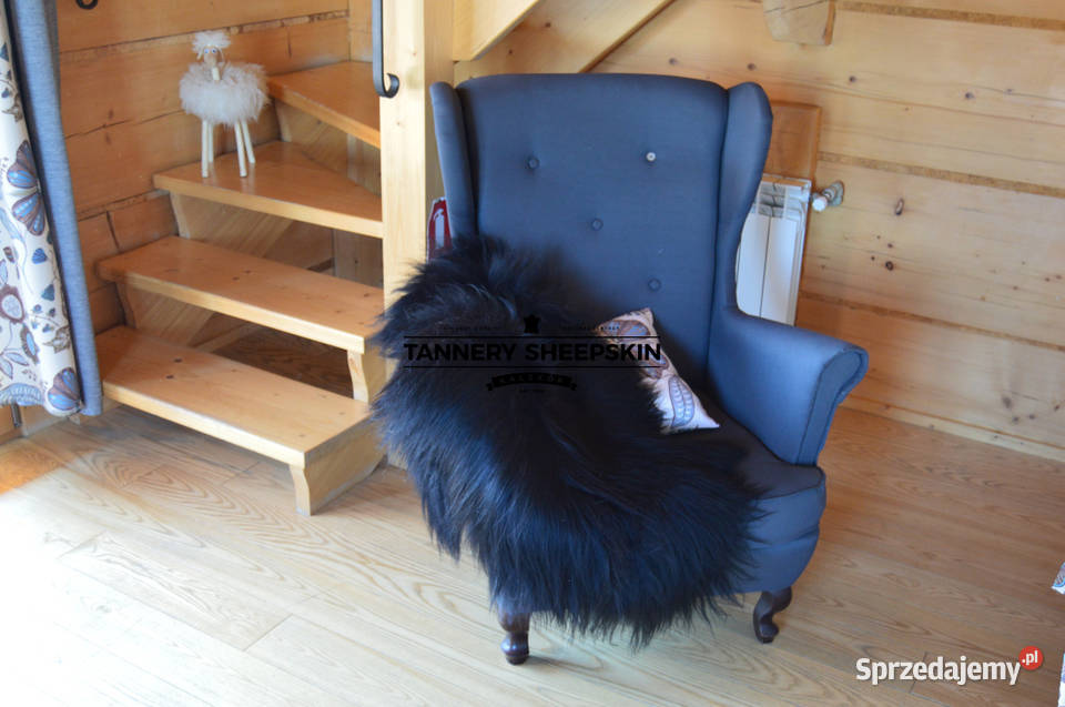 Skóra Owcza Czarna Naturalna Island Skóry Owcze Szaflary
