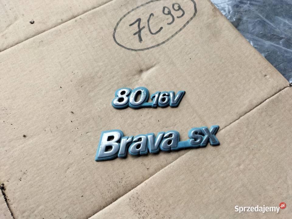 FIAT BRAVA ZNACZEK EMBLEMAT NAPIS Kamień-Kolonia
