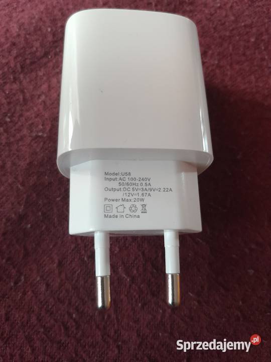 Ładowarka sieciowa zasilacz model U58 USBC Wieliczka