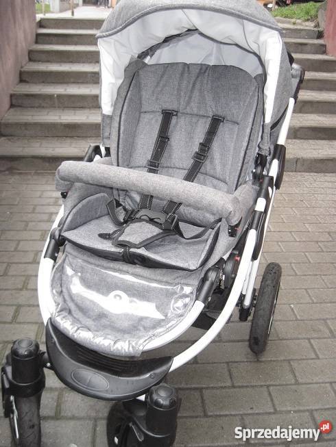 Wózek 3w1 Emjot BlackWhite Regulowany podnóżek