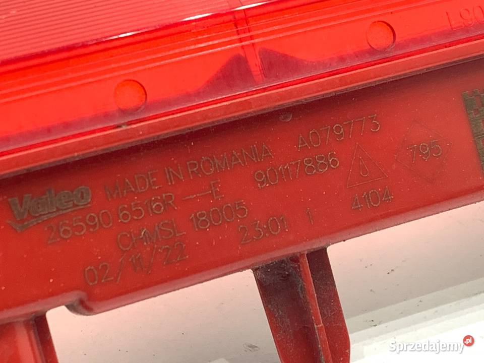 LAMPA STOP RENAULT CLIO V 265906516R Hatchback