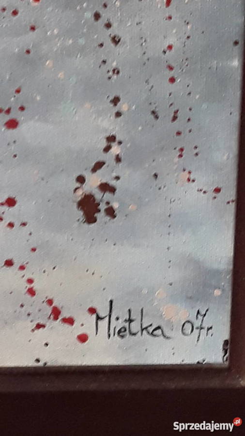 Obraz olejny BERBERYS MIETKA Mieczysława śląskie Świętochłowice