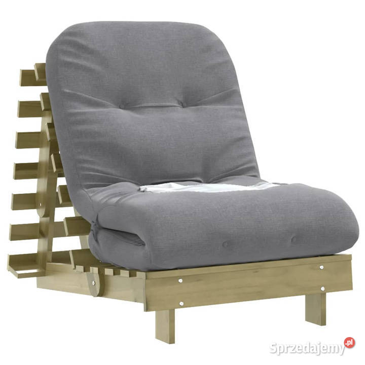 Sofa rozkładana futon z materacem 70x206x11