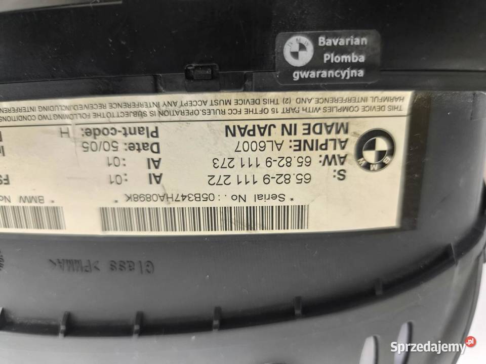 WYŚWIETLACZ NAGIWACJA BMW E61 9111272 wielkopolskie