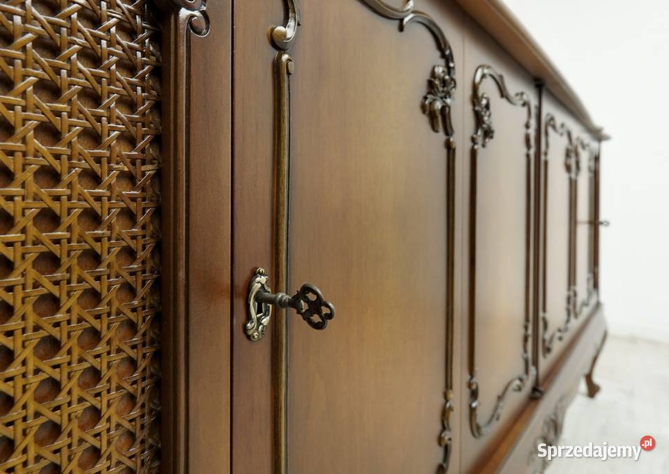 Stylowa ażurowa komoda ludwik renowacji