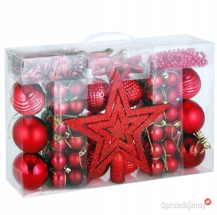 Bombki choinkowe 66 GWIAZDA ŚWIĄTECZNA ZESTAW Suchy Las