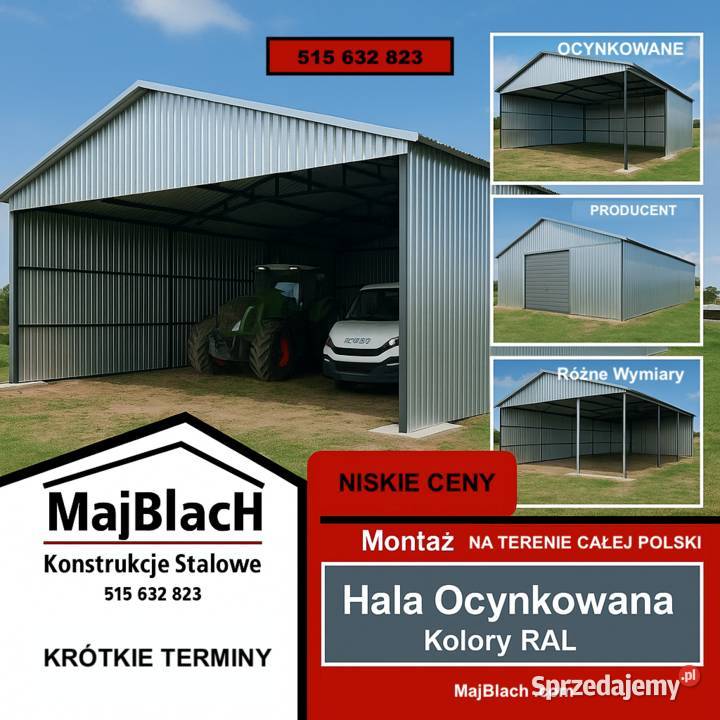 Garaż Blaszany Magazyn na Maszyny Hala Garaż Warszawa