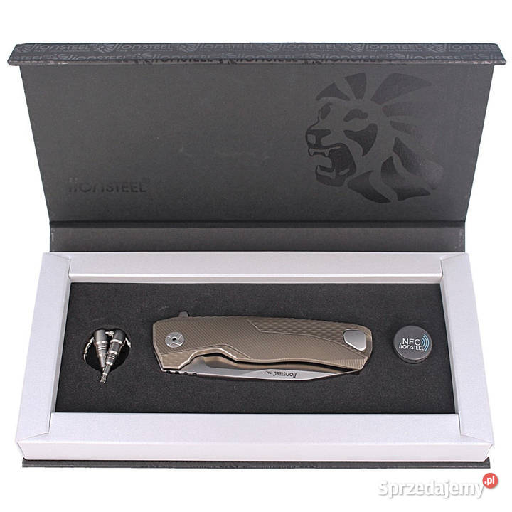 Nóż składany LionSteel Bronze Titanium Satin mazowieckie Warszawa