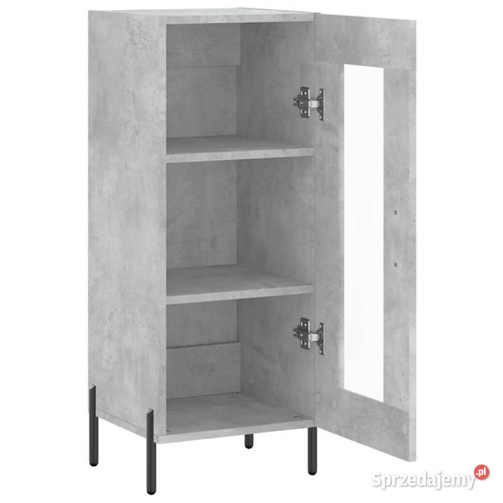Szafka szarość betonu 345x34x90 materiał Meble Warszawa