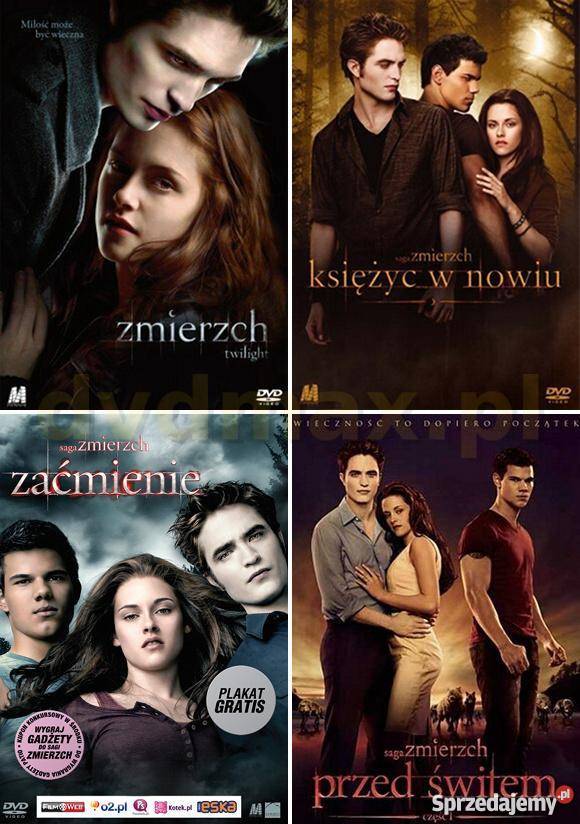 kolekcja filmów Zmierzch 4 DVD Warszawa