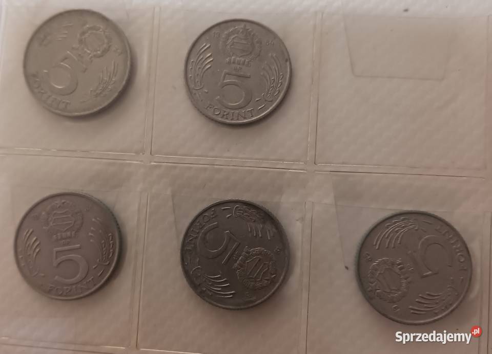 5 Forintów Węgry różne roczniki Konin
