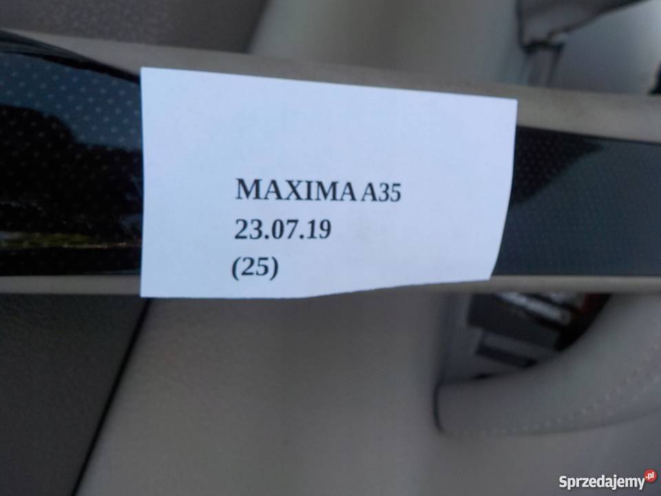 BOCZEK DRZWI TAPICERKA PRZÓD NISSAN MAXIMA A35 wielkopolskie Nowy Tomyśl