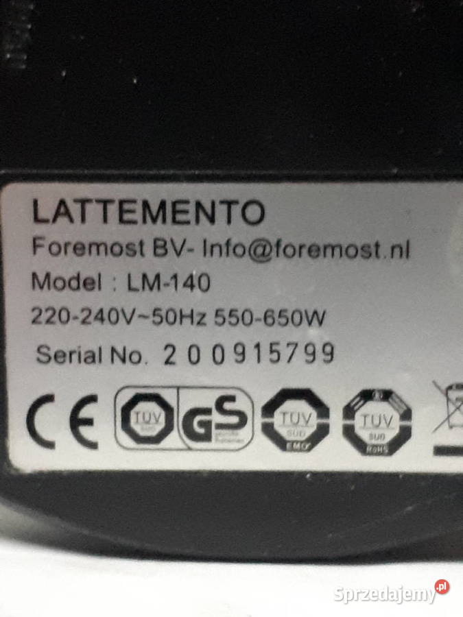 Lattemento spieniacz do mleka lm140 Wysokie Mazowieckie
