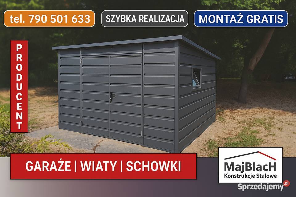 PRODUCENT Wiata ogrodowaśmietnikowa Altana na Gostyń