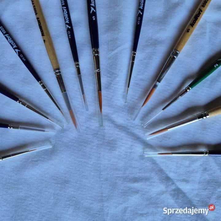 Pędzle Kolibri 12 NOWE Brzesko