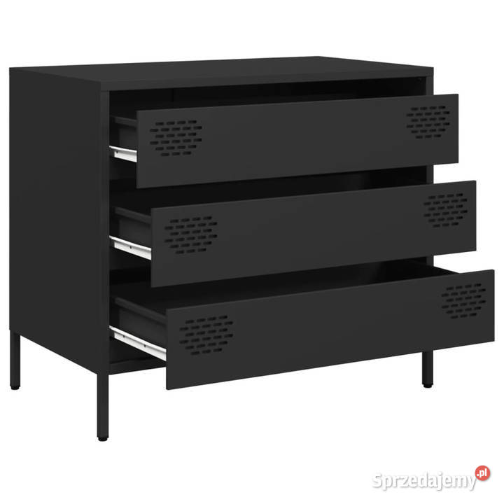 Szafka czarna 68x39x585 stal walcowana na zimno