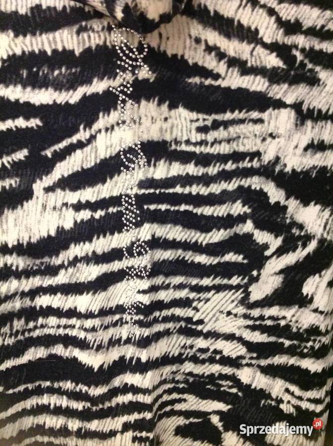 Golf Dzianinowy Damski SIMPLE M Zebra j Nowy Nowa Sól