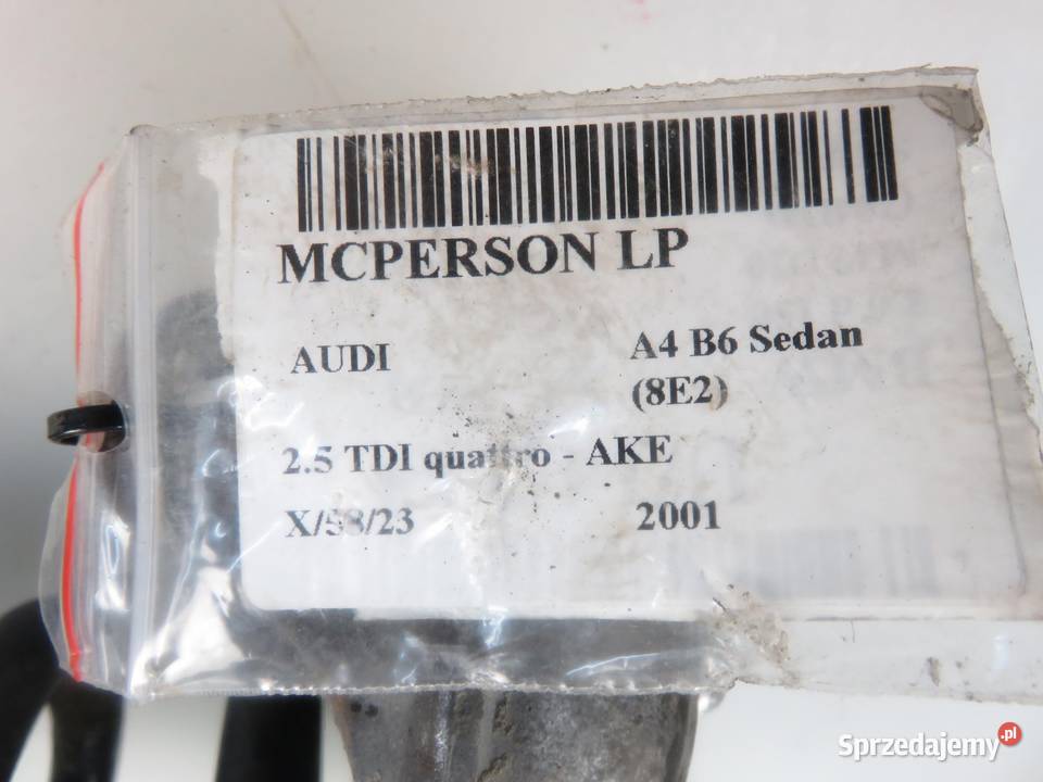MCPERSON LEWY PRZEDNI AUDI A4 B6 25 TDI osobowe sprzedam
