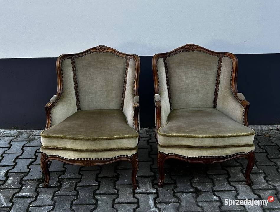 Elegancki fotel w stylu Ludwika Okazja Fotele śląskie Bielsko-Biała sprzedam