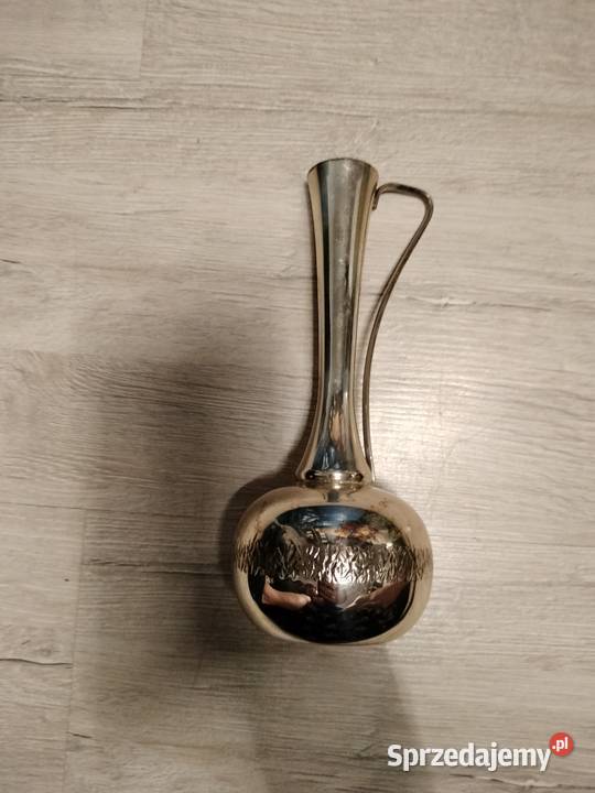 Srebrzony wazon WMF wazonik około 1950 r Choszczno