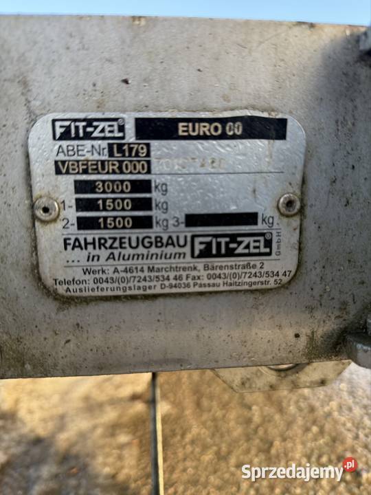 Algema fitzel laweta 3000 2007 r euro 3020 lawety sprzedam