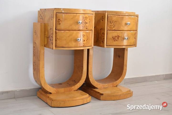 Stoliki Nocne Styl Art Deco Komody Komplet Kraków sprzedam