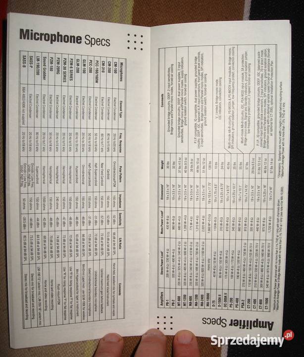 Crown amplifiersmicrophones K Series broszury Kępice