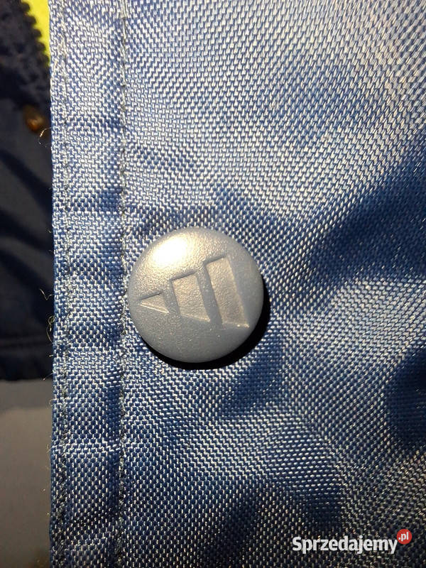 Kurtka vintage Adidas granatowa z neonowymi Moda i Styl sprzedam