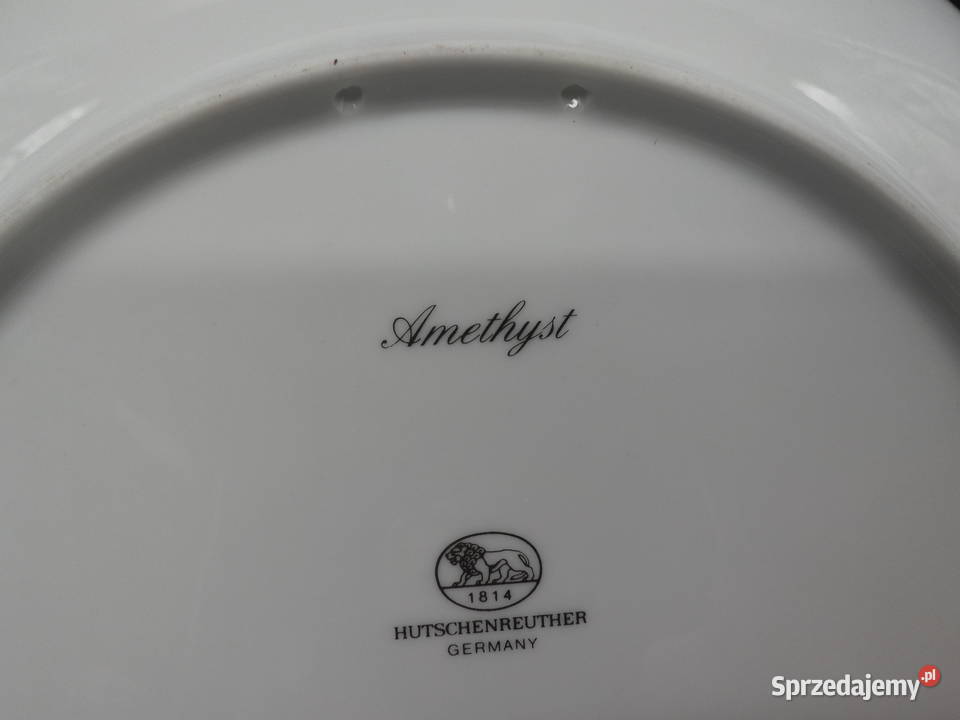 Talerz okolicznościowy Hutschenreuther Amethyst Porcelana i szkło Raszków