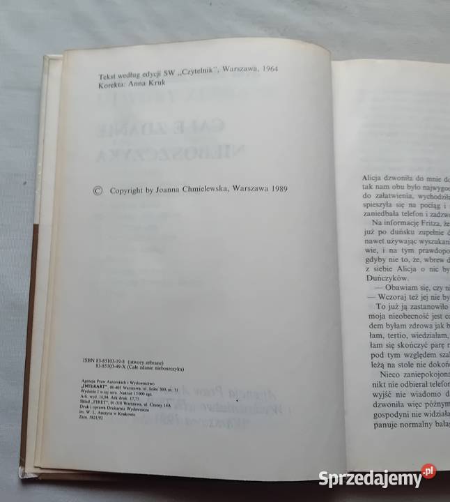 Joanna Chmielewska Całe zdanie nieboszczyka