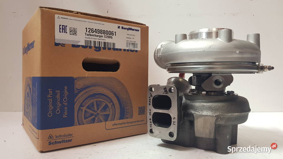Nowa turbosprężarka BorgWarner KKK 12649880061 Siedlce sprzedam